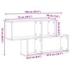 vidaXL Wall Shelf with Shelf Wall-mounted Other Brown Wood