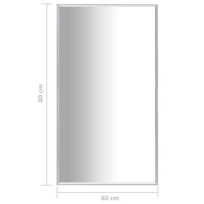 vidaXL Mirror Silver 31.5"x23.6"
