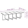 vidaXL Garden Dining Set Grey
