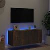 vidaXL TV Wall Cabinet Smoked oak Engineered wood TV Wall Cabinet