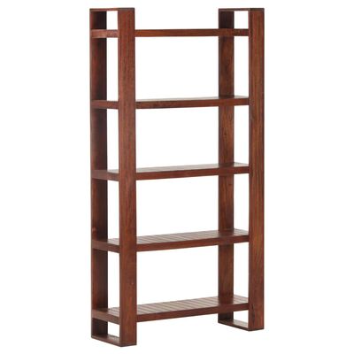 vidaXL Book Cabinet Honey Brown 33.5"x11.8"x65.4" Solid Acacia Wood