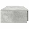 vidaXL Bed Drawers with Drawer Concrete Grey 35.43 x 14.37 x 6.50 in
