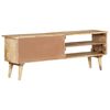 vidaXL TV Cabinet Brown Solid Mango Wood Medium TV Cabinet Rectangular