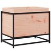 vidaXL Garden Planter Natural wood and steel Solid Douglas wood and steel