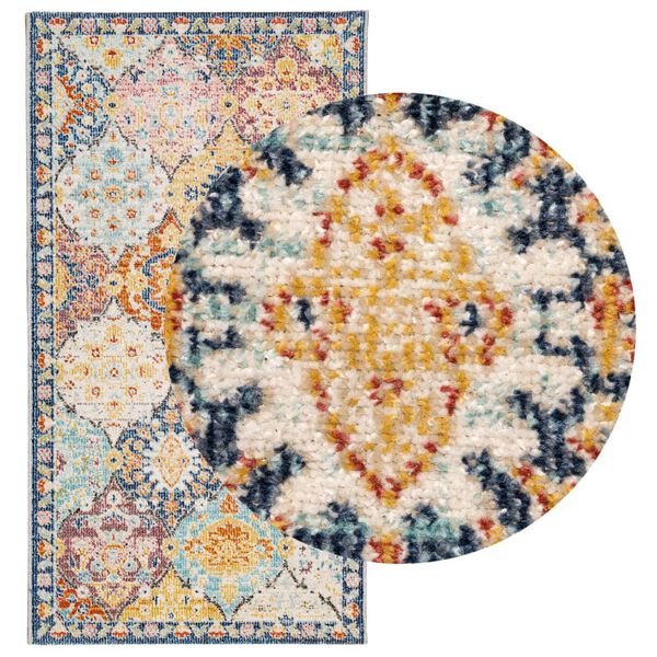 vidaXL Rug Multicolor Polypropylene 31.5x59.1 in Foldable Rug