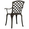 vidaXL Garden Chair Bronze Cast Aluminum Medium Durable Garden Chair