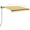 vidaXL Retractable Awning Yellow and White