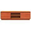 vidaXL TV Cabinet Wax Brown Solid Pine Wood TV Cabinet Rectangular