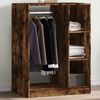 vidaXL Wardrobe Smoked Oak Engineered Wood Medium Wardrobe Rectangular
