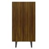 vidaXL Sideboard Brown Oak Engineered Wood, Metal Medium Sideboard