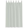 vidaXL Voile Curtains with Loops 2 pcs Light Grey 55.1x68.9"