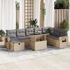 vidaXL Garden Sofa Set Beige and Light Grey