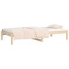 vidaXL Day Bed Natural Wood Solid pine wood 35.4x78.7 in Day Bed