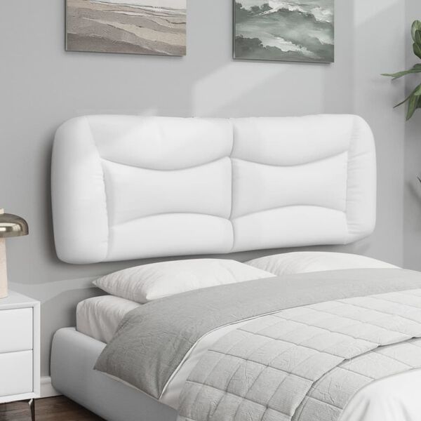 vidaXL Headboard Cushion White