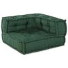 vidaXL Modular Sofa 3 pcs Green Fabric