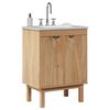 vidaXL Bathroom Sink Cabinet Honey brown Solid pine wood, engineered wood