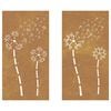 vidaXL Garden Wall Decoration Normal metal color, develops rust over time