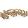 vidaXL Garden Lounge Set Honey Brown Solid Pine Wood Modular
