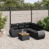 vidaXL Garden Sofa Set Black