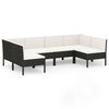 vidaXL Garden Lounge Set Black