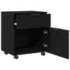 vidaXL File Cabinet Black Oak 17.72 x 14.96 x 21.26 in Engineered Wood