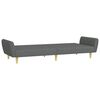 vidaXL Sofa Bed Dark Gray Fabric (100% Polyester) 2-Seater