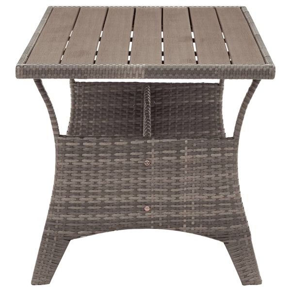 vidaXL Garden Table Grey