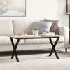 vidaXL Coffee Table Leg Black Powder-coated steel Medium