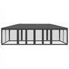 vidaXL Party Tent Anthracite HDPE, Iron 26.2 x 13.1 ft
