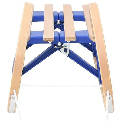 vidaXL Foldable Sledge 43.3" Plywood