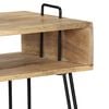 vidaXL Console Table Natural Wood Solid Mango Wood 45.3 x 13.8 x 29.9 in