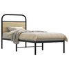 vidaXL Bed Frame Sonoma Oak Steel, engineered wood Twin Bed Frame