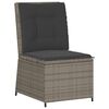 vidaXL Garden Lounge Set Grey, Dark grey, Brown