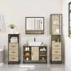 vidaXL Bathroom Furniture Set Sonoma oak Engineered wood