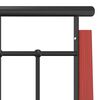 vidaXL Bed Frame Black Powder-coated metal Twin Durable Bed Frame