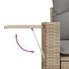 vidaXL Garden Sofa Set Mix Beige, Light Grey PE Rattan Large Modular
