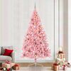 vidaXL Artificial Pre-lit Christmas Tree with 300 LEDs Pink 94.5" PVC