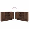 vidaXL Bathroom Furniture Set with Drawer with Shelf 4 pcs Brown Oak