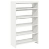 vidaXL Shoe Rack White Engineered Wood Slim Shoe Rack Rectangular