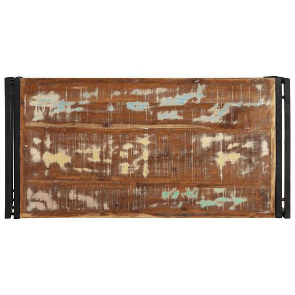 vidaXL Coffee Table Multicolor Solid reclaimed wood and powder-coated iron