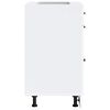 vidaXL Kitchen Base Cabinet White Engineered Wood Standard