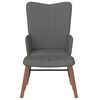 vidaXL Rocking Chair With Stool Dark Grey