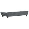 vidaXL Dog Bed Dark Grey 100x50 x 8.3 " Velvet