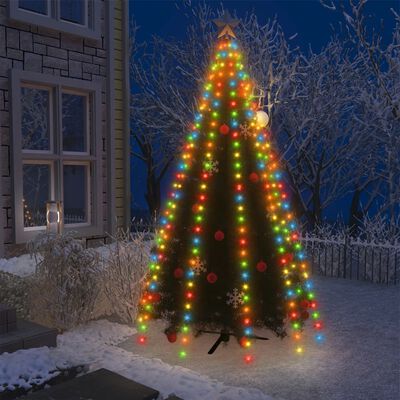 vidaXL Christmas Tree Net Lights with 250 LEDs Colorful 98.4"