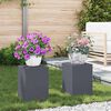 vidaXL Plant Stand 2 pcs Anthracite 9.45 x 9.45 x 13.78 in Steel