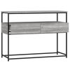 vidaXL Console Table Grey Sonoma Engineered Wood, Metal