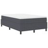 vidaXL Platform Bed Frame Dark Grey 47.24 x 74.80 in Fabric