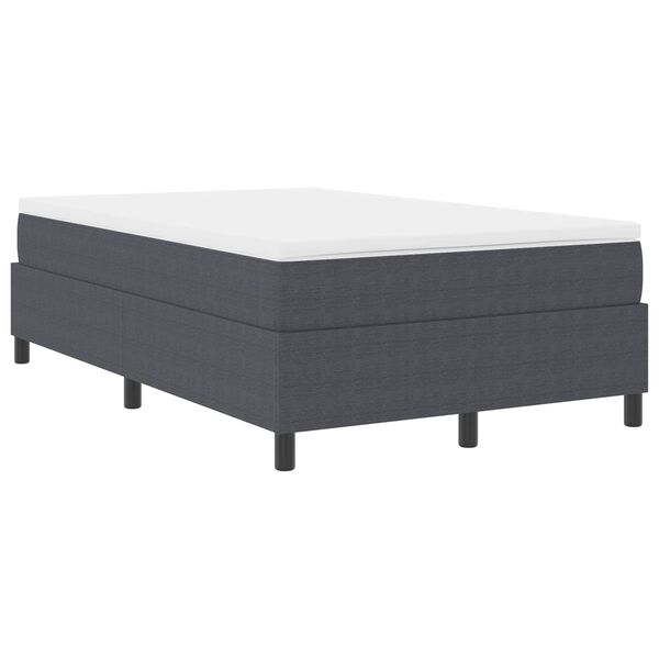 vidaXL Platform Bed Frame Dark Grey 47.24 x 74.80 in Fabric