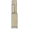 vidaXL Bathroom Furniture Set Sonoma oak Engineered wood, metal Medium
