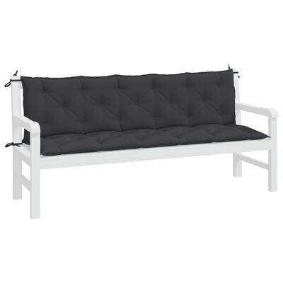 vidaXL Cushion for Swing Chair Black 70.9" Fabric